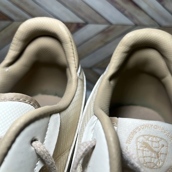 PUMA Carina Street Better Platform Sneakers Cream & White Casual Comfy Leather - Picture 13 of 15